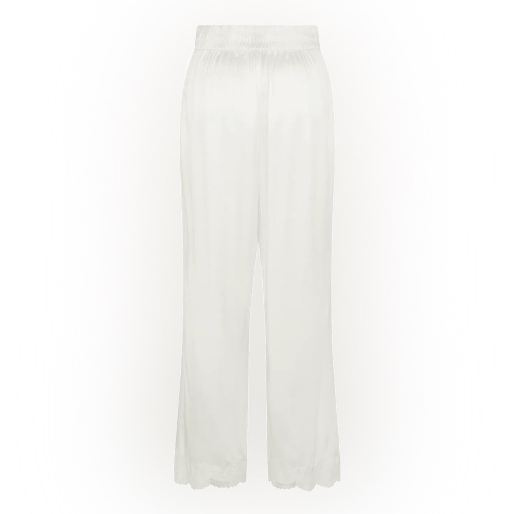 NWT Agent Provocateur Amelea white satin pants